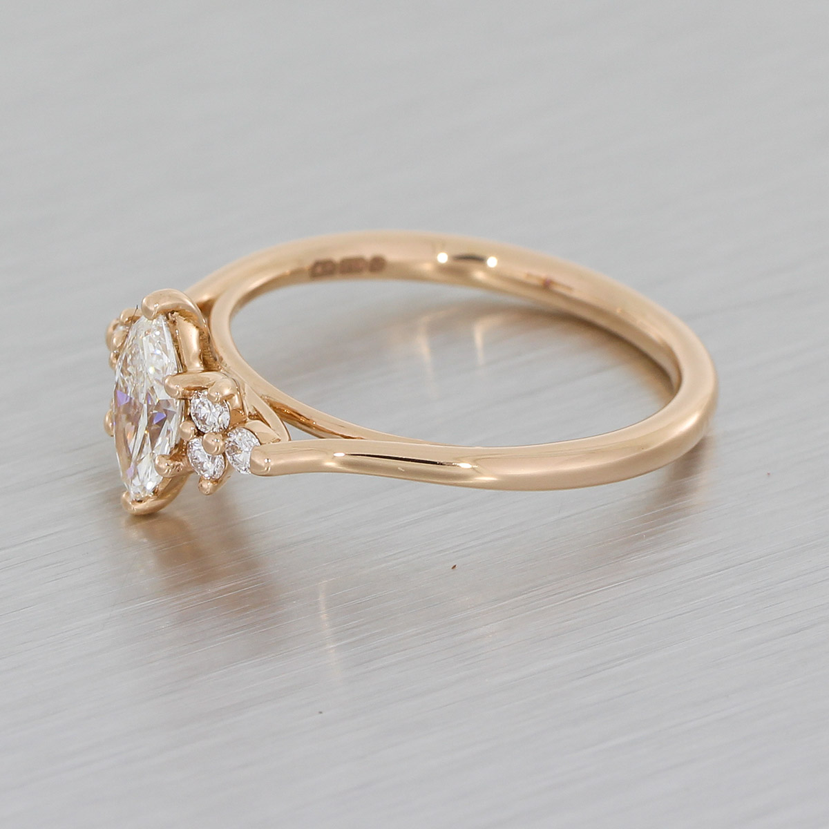 Small rose gold sales engagement rings